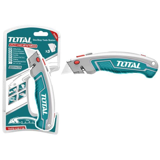TOTAL มีดอเนกประสงค์ รุ่น THT5126128 / ใบมีดคัตเตอร์ 61x19mm รุ่น THT519001 รูปที่ 1