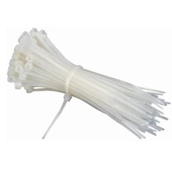 สายรัดเคเบิ้ลไทร์ สีขาว สีดำ cable tie เคเบิ้ลไทร์ หนวดกุ้ง สายรัดพลาสติก รูปที่ 2