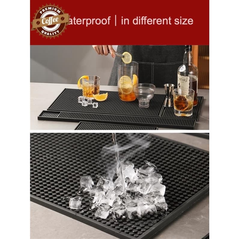 สินค้า แผ่นยางกันลื่น แผ่นรองเคาเตอร์บาร์ Bar Mat อุปกรณ์เชคเกอร์ แผ่นยางกันลื่น แผ่นรองบาร์ waterproof รูปที่ 2