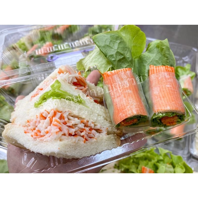 แผ่นแป้งห่อสลัดโรล สี่เหลี่ยม ตัดครึ่ง แช่เย็นได้ ขนาด 500 กรัม 2 แพ๊ค รูปที่ 5