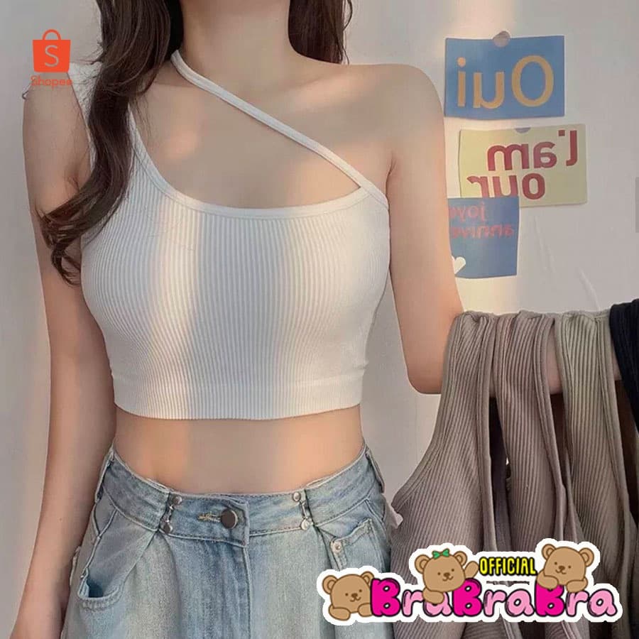 𝑩𝒓𝒂𝑩𝒓𝒂𝑩𝒓𝒂 #bra-139 เสื้อกล้าม สายเดี่ยว ใสได้ หลายแบบ รูปที่ 1