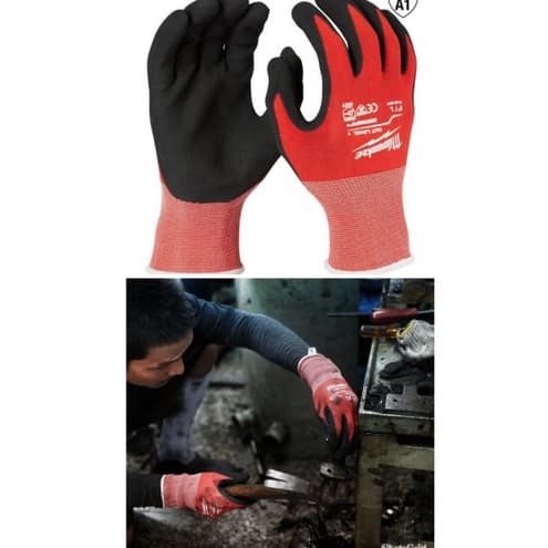 ถุงมือเซฟตี้ Milwaukee Dipped Gloves Cut 1 มีให้เลือก 8"/M,9"/L รูปที่ 3