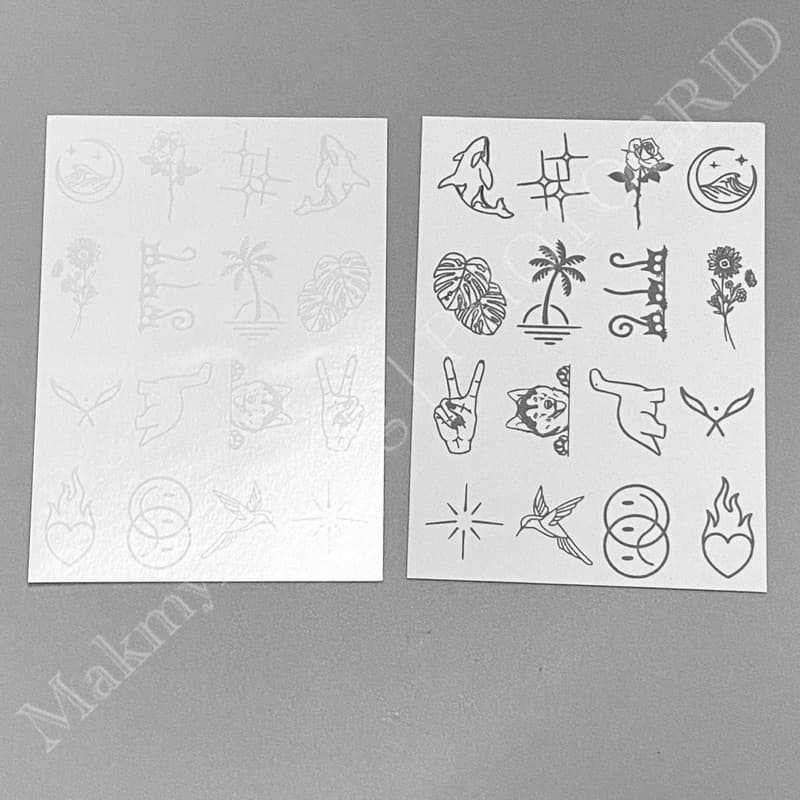 แทททู * * Tattoo แทกทูรอยสักกันน้ำ มินิมอล ติดแน่น ทนนาน ไม่ลอก รูปที่ 9
