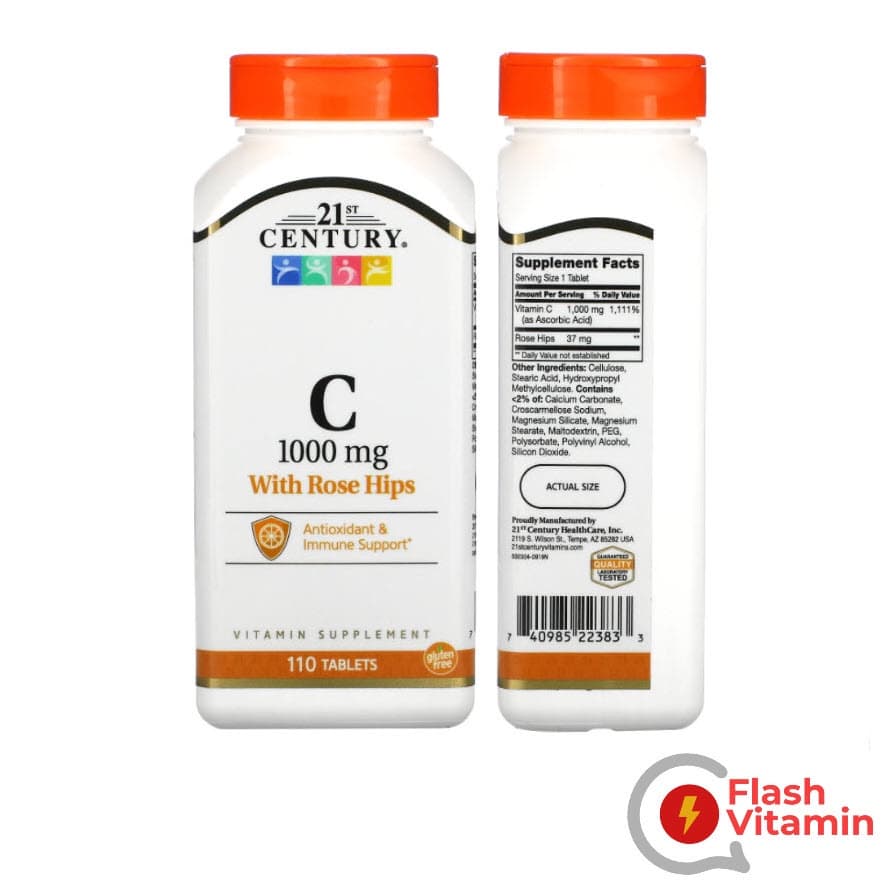 ขวดเล็ก / ใหญ่ 21st Century Vitamin C 500 / 1,000 mg - วิตามิน ซี เสริมภูมิต้านทาน รูปที่ 5