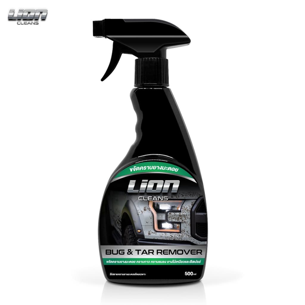 Lion Cleans Bug & Tar Remover น้ำยาขจัดคราบยางมะตอย คราบสติกเกอร์ คราบแมลง คราบสีสเปรย์กระป๋อง รูปที่ 9