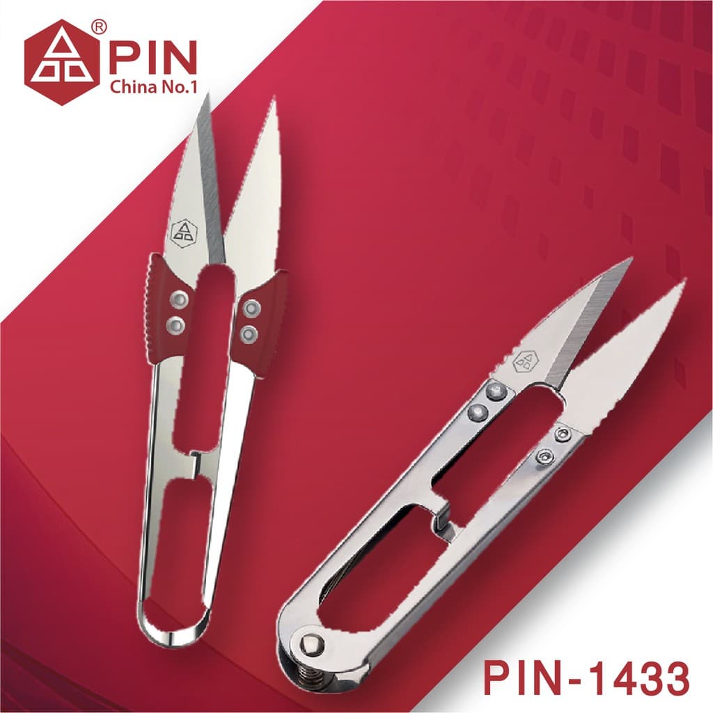 Pin กรรไกรตัดเศษด้าย ด้ามแดง รูปที่ 1