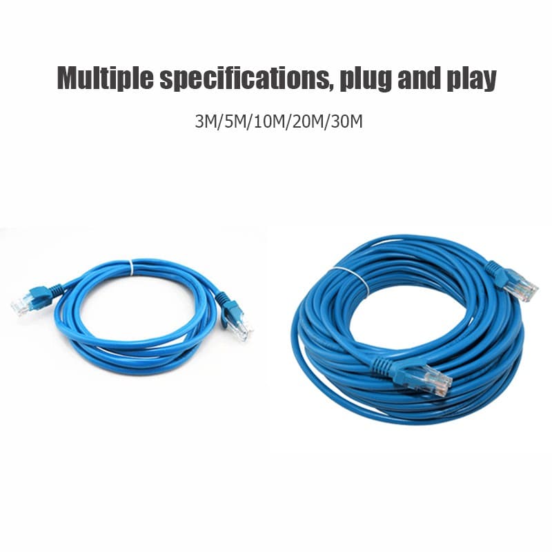 JAERSENT สายแลน3m~50m ​Cat 6 UTP Gigabit สายเคเบิลเครือข่ายอีเธอร์เน็ต RJ45 สายแพทช์แลน สำหรับ PC แล็ปท็อป, เราเตอร รูปที่ 8