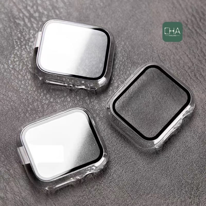 เคสพร้อมกระจกกันรอยคลุมรอบหน้าจอ เคสสําหรับ Watch 11 10 ultra 9/7 /8/6/5/SE/4/3/40/41/42/44/45/46mm เคสสำหรับแอปเปิ้ลวอช รูปที่ 5