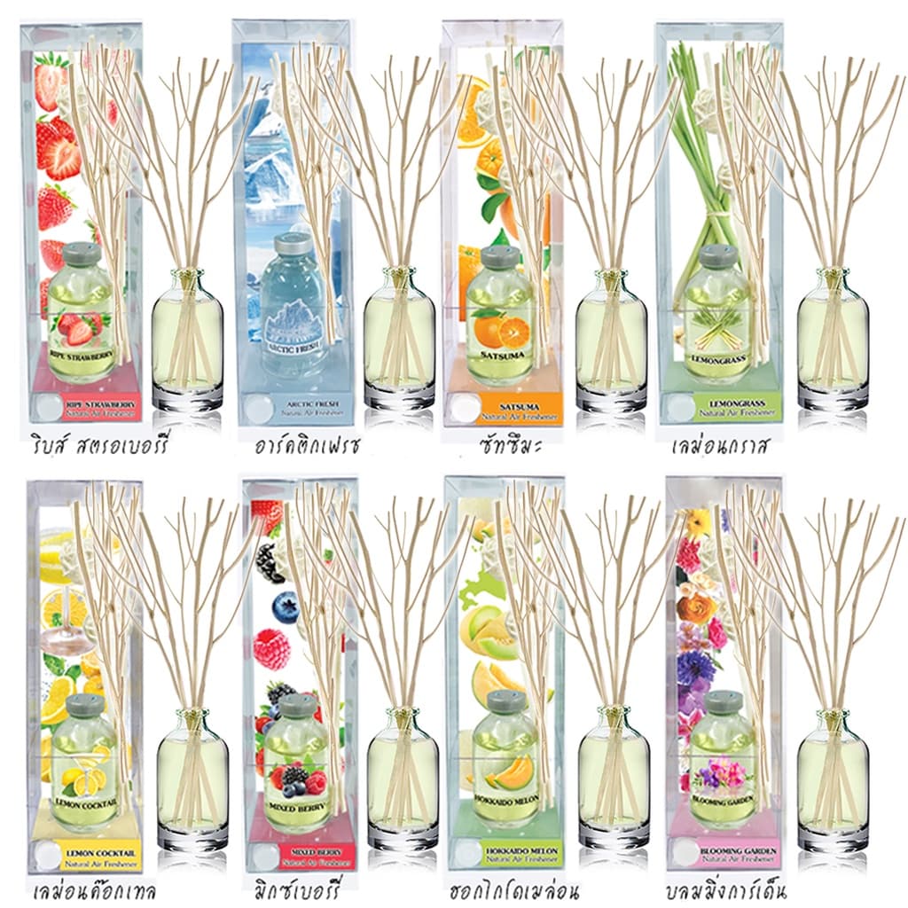 ก้านไม้หอม40ml หอมสดชื่น ปรับอากาศในห้อง ฟุ้งสบายไม้หอม รูปที่ 2