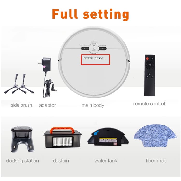 Haien robot เครื่องดูดฝุ่น ดูดฝุ่น ถูพื้น 3in1หุ่นยนต์ดูดฝุ่นแรงดูดสูง2500Pa เงียบเป็นพิเศษรับประกันคุณ รูปที่ 8