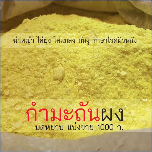 กำมะถันผง ถุงละ 1 กิโลกรัม กำมะถันบดหยาบ กำมะถัดเกล็ด รูปที่ 6
