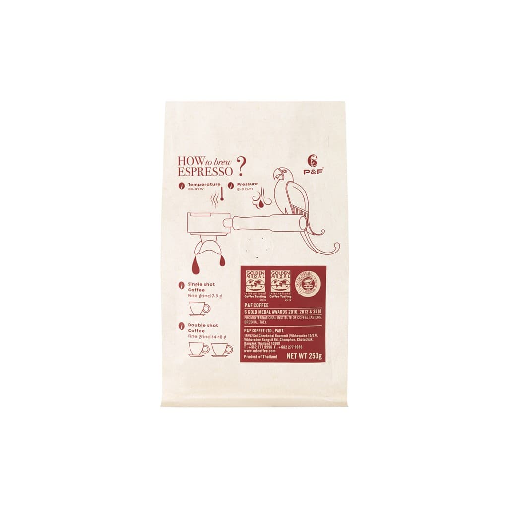 P&F 100% Organic ขนาด 250g เมล็ดกาแฟคั่ว arabica 100% | P&F Coffee พีแอนด์เอฟ คอฟฟี่ รูปที่ 6