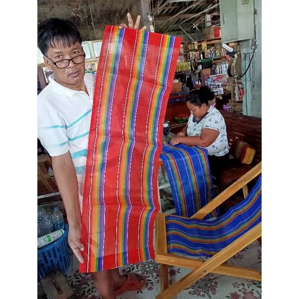 ผ้าเตียงชายหาด ผ้าใบชายหาด ขนาด 42*111ซ.ม รูปที่ 3