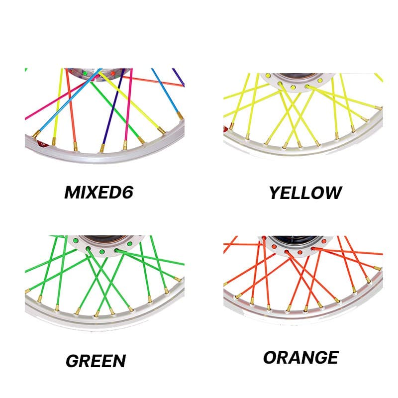 ซี่ลวดสี KAZITO ขายเป็นกล่อง มีสีเหลือง เขียว ส้ม ชมพู ฟ้า ม่วง 6สีรวม SPOKES&NIPPLES รูปที่ 4