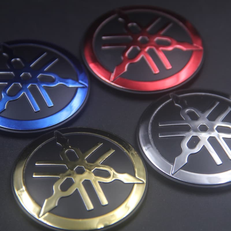โลโก้ Yamaha Tmax Xmax Nmax พลาสติกชุบ โลโก้ ABS Motorcycle Emblem 50mm รูปที่ 2