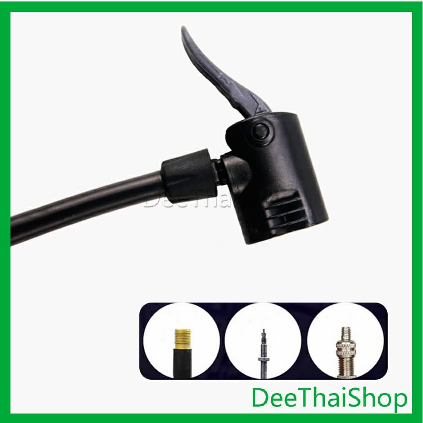 Dee Thai เครื่องสูบลม ที่สูบลมมือ ที่สูบลมจักรยาน เติมลมยาง ที่สูบลม มอเตอร์ไซค์ Inflator รูปที่ 6