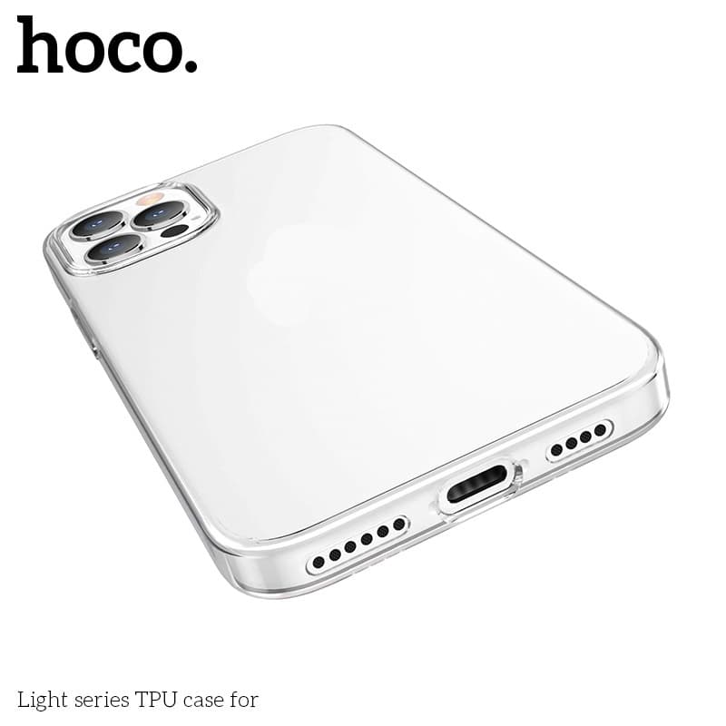 Hoco เคสสีใส สีชา สำหรับไอโฟนทุกรุ่น i15,i15pro max,i13,i13 pro max,i12,i12pro max,i11,11pro max,SE,X,XR,Xs max,7p,8p รูปที่ 6