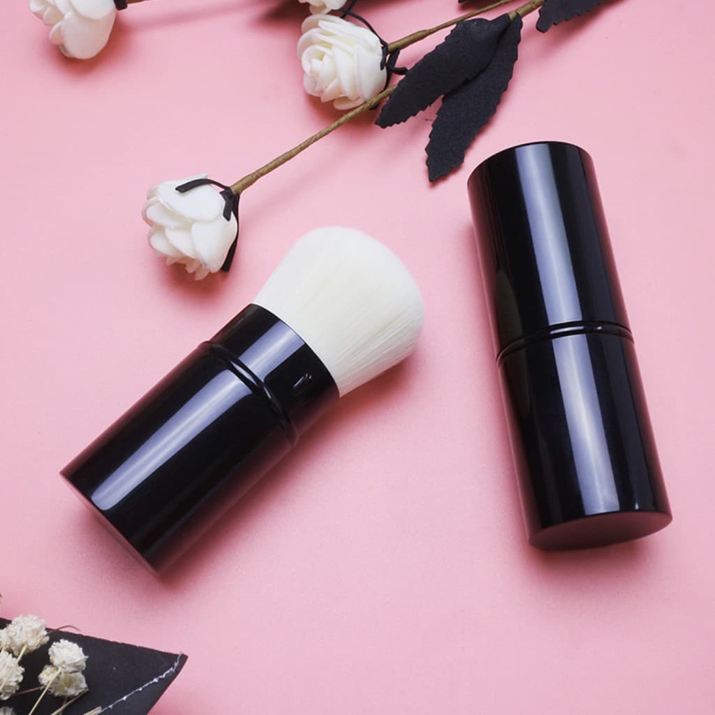 Kabuki Brush แปรงพกพา ปัดแป้ง/ปัดแก้ม มีปลอกฝาปิด แปรงคาบูกิ รูปที่ 7