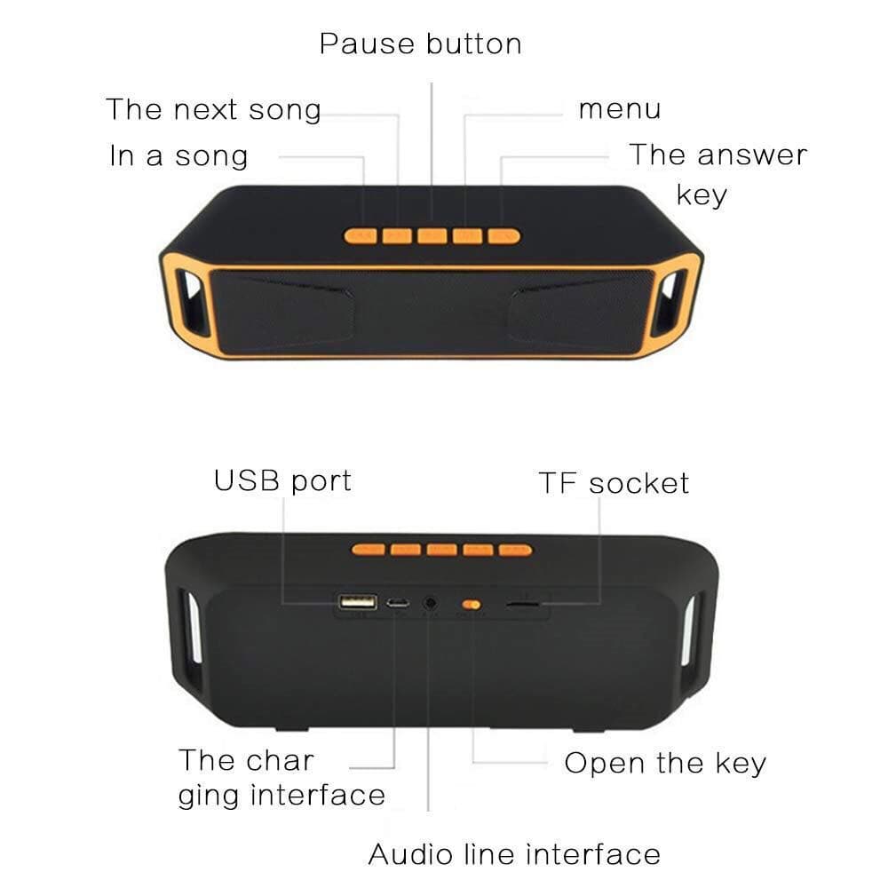 ลําโพงบลูทูธพกพา S-208 Bluetooth Speaker รูปที่ 5