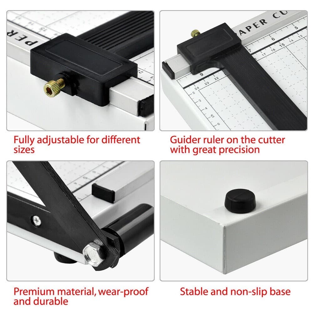 แท่นตัดกระดาษ เครื่องตัดกระดาษ ที่ตัดกระดาษA4 Paper Cutter ใบมีดคม อุปกรณ์สำนักงาน พร้อมสเกลวัดขนาดอย่างดี รูปที่ 4