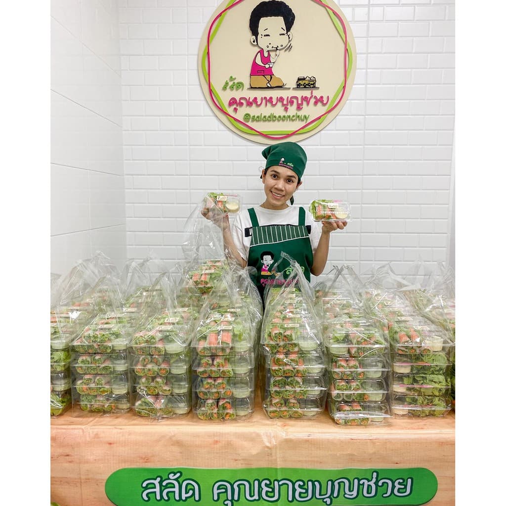 แผ่นแป้งห่อสลัดโรล สี่เหลี่ยม ตัดครึ่ง แช่เย็นได้ ขนาด 500 กรัม 2 แพ๊ค รูปที่ 3