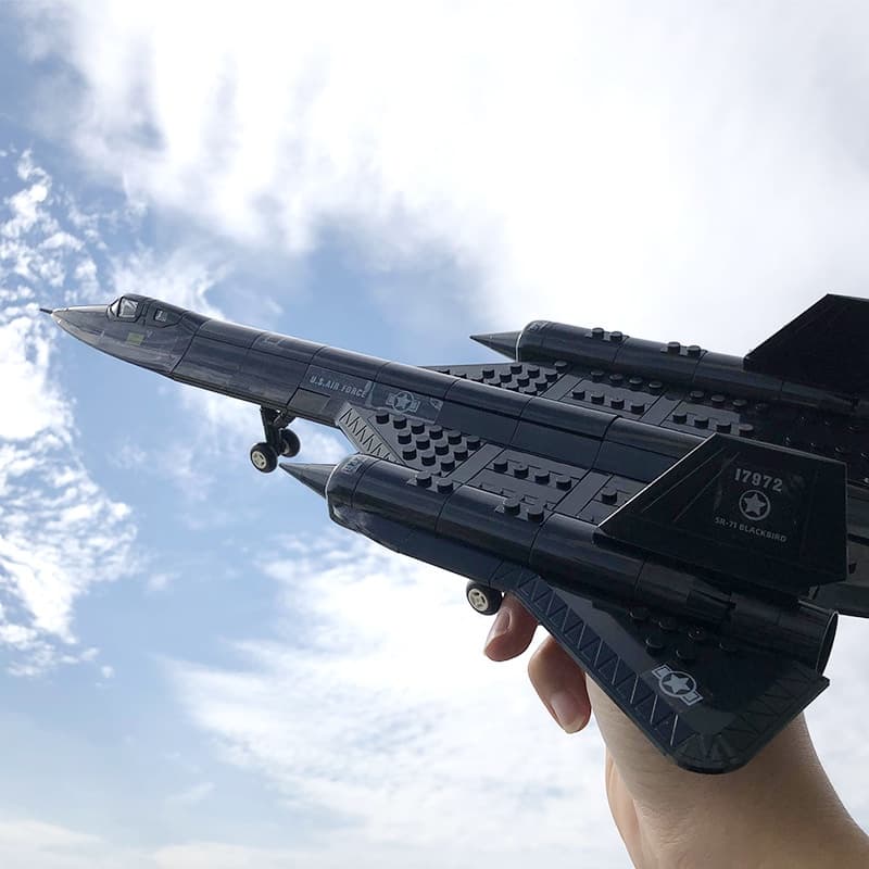 City Police SWAT SR-71 บล็อคตัวต่อโมเดลเครื่องบินรบ รูปนกแบล็คเบิร์ด ของเล่นสําหรับเด็ก 6 ปีขึ้นไป รูปที่ 4