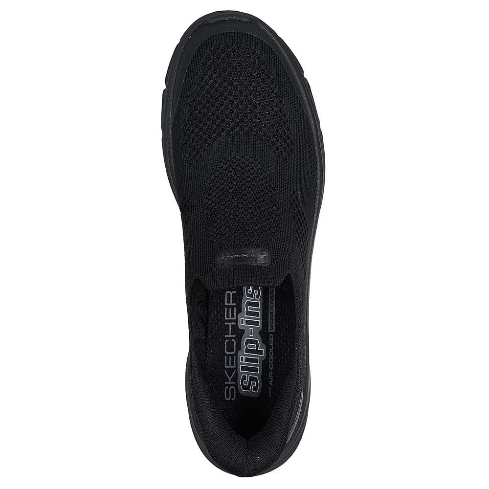 Skechers สเก็ตเชอร์ส รองเท้าผู้หญิง Women Wide Fit GOwalk 8 GOwalk Shoes - 125926W-BBK - Air-Cooled Goga Mat รูปที่ 5