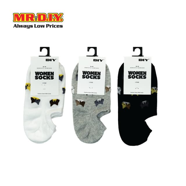 MR.D.I.Y. ถุงเท้าข้อสั้นสำหรับผู้หญิง ผ้า Cotton ขนาด Freesize คละสี_9037111 รูปที่ 1