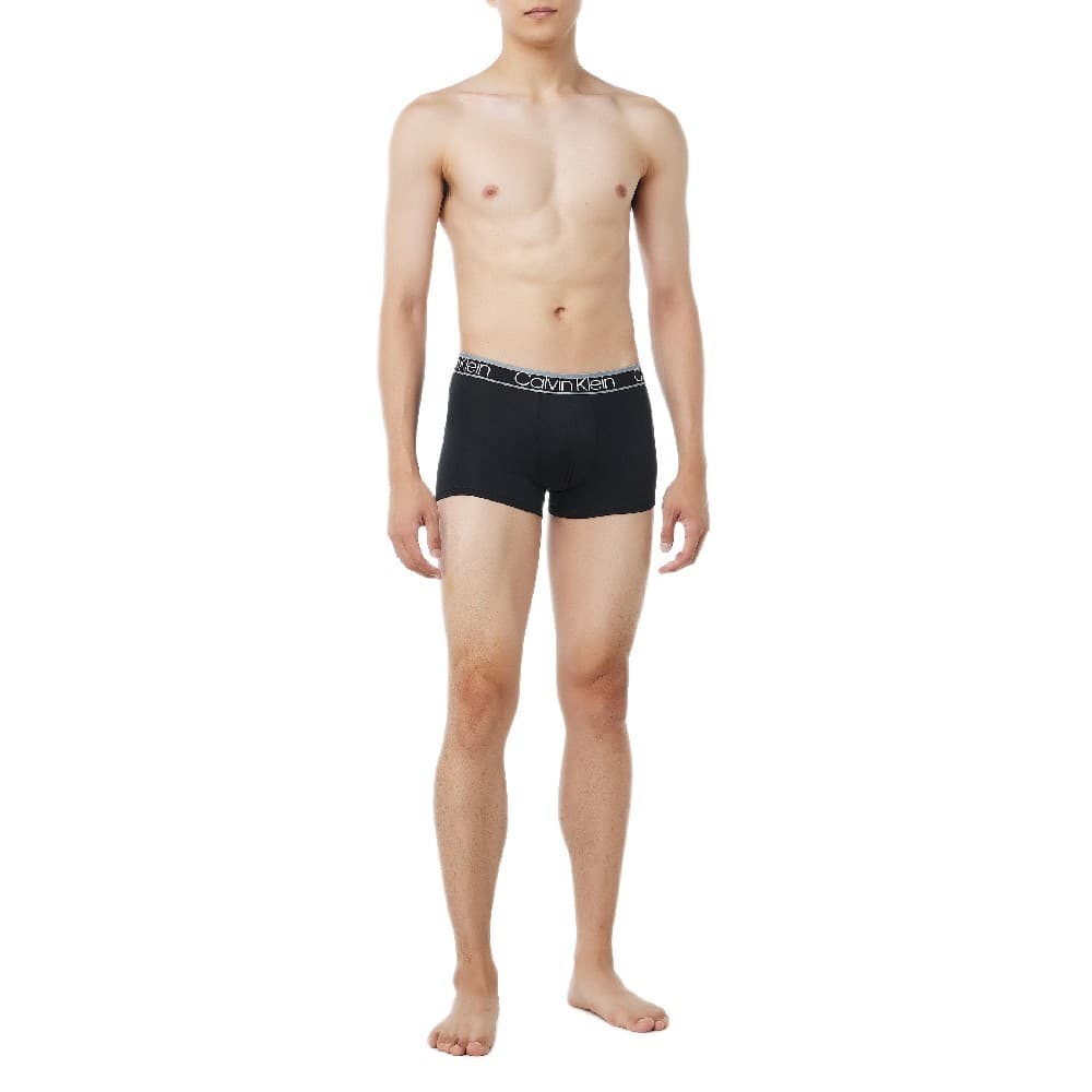CALVIN KLEIN กางเกงในผู้ชาย Microfiber Stretch แพ็ค 3 ชิ้น ทรง Low Rise Trunk รุ่น NP2836O UB1-สีดำ รูปที่ 2