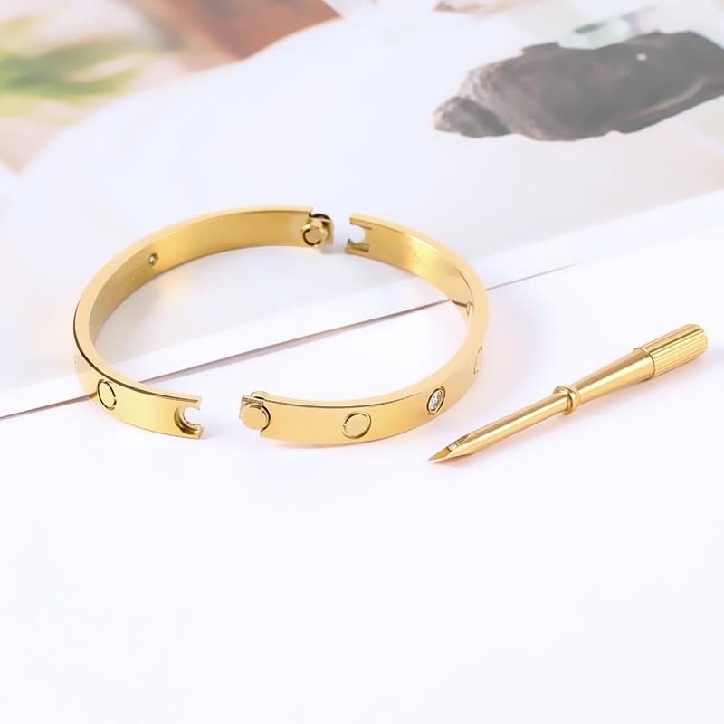 กำไลข้อมือรุ่นไขควงสแตนเลสไทเทเนียม18k งานดี ไม่ลอก ไม่ดำ มีน้ำหนัก รูปที่ 5