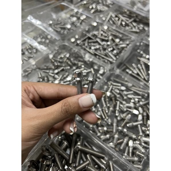น็อตลายกลึงมือ น็อตCNC ลายกลึงมือ งานSC M6 /M8 ราคาต่อ1ตัว รูปที่ 2
