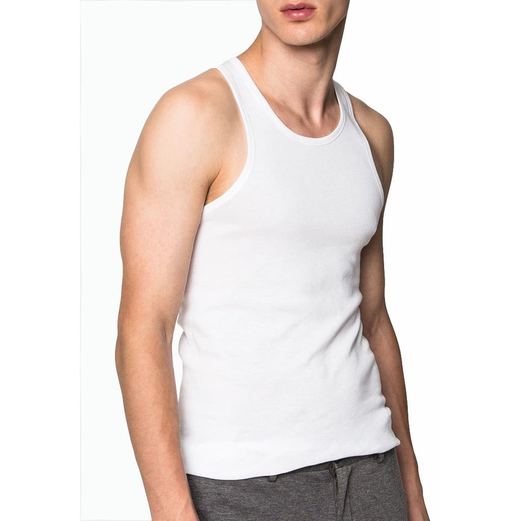 Pierre Cardin เสื้อกล้ามผ้า Cotton PV-505 1ตัว มีให้เลือก 2 สี ขาว ดำ รูปที่ 2