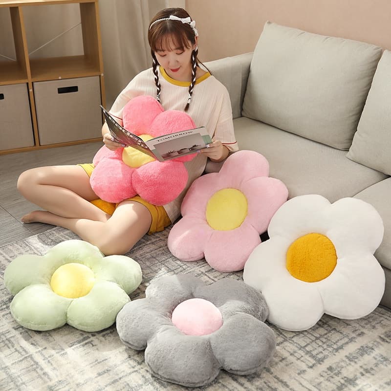 เบาะดอกไม้ เบาะรองนั่ง น่ารักมาก หมอนตุ๊กตา หมอนโซฟา 35/50CM รูปที่ 8