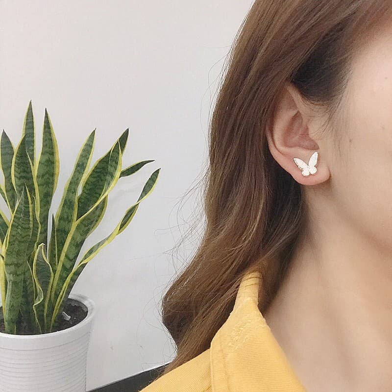 earika.earrings - Buttervine collection รวมต่างหูก้านเงินแท้ลายผีเสื้อสีหวาน ผิวแพ้ง่ายใส่ได้ รูปที่ 6