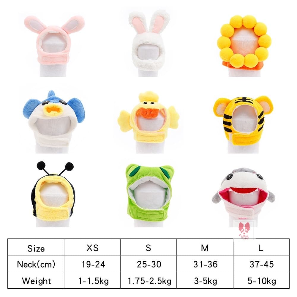 [พร้อมส่ง] Size XS-L หมวกสัตว์เลี้ยง หมวกน้องหมา น้องแมว ปรับขนาดได้ เลือกแบบได้