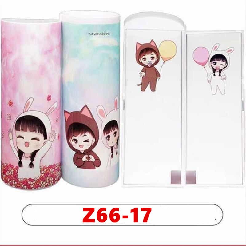 super baby กล่องดินสออเนกประสงค์รูปแบบใหม่ มีเครื่องคิดเลขในตัว มีกระจกตัว ลายการ์ตูนน่ารัก รุ่น：Z66 รูปที่ 6