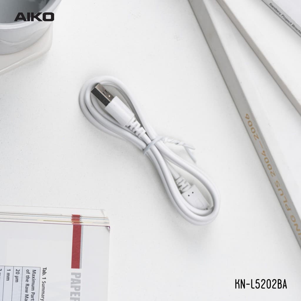 AIKO KN-L5202BA พัดลมชาร์จไฟ ใบพัด 12 นิ้ว ชาร์จ USB พัดลมพกพา พัดลมใช้แบตเตอรี่ พัดลมส่าย ก้มเงย รูปที่ 7