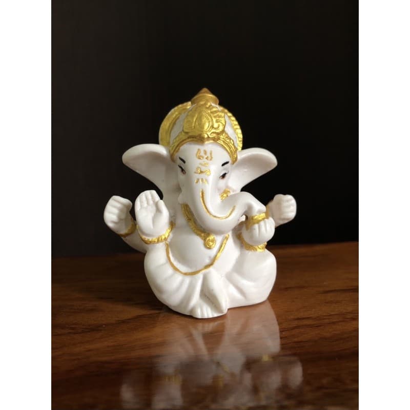 พิฆเนศ พระพิฆเนศ ganesha ประทานพร องค์เล็กสูง6.5cm. ตั้งหน้ารถ โต๊ะทำงาน รูปที่ 1