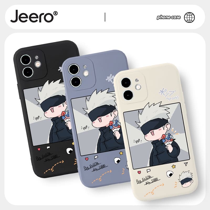 Jeero เคสไอโฟน เคสซิลิโคนนุ่มขอบเหลี่ยมกันกระแทกการ์ตูนอนิเมะตลก เคสโทรศัพท์ Compatible for iPhone 17 Air 16 15 14 13 12 11 Pro Max SE 2020 X XR XS 8 7 6 6S Plus พลัส HFF230 รูปที่ 6
