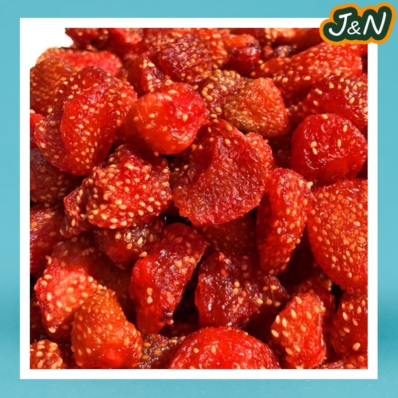 สตอเบอรี่อบแห้ง สตอเบอรี่ ไม่มีน้ำตาล Dried Strawberry ผลไม้อบแห้ง 100g./500g. รูปที่ 6