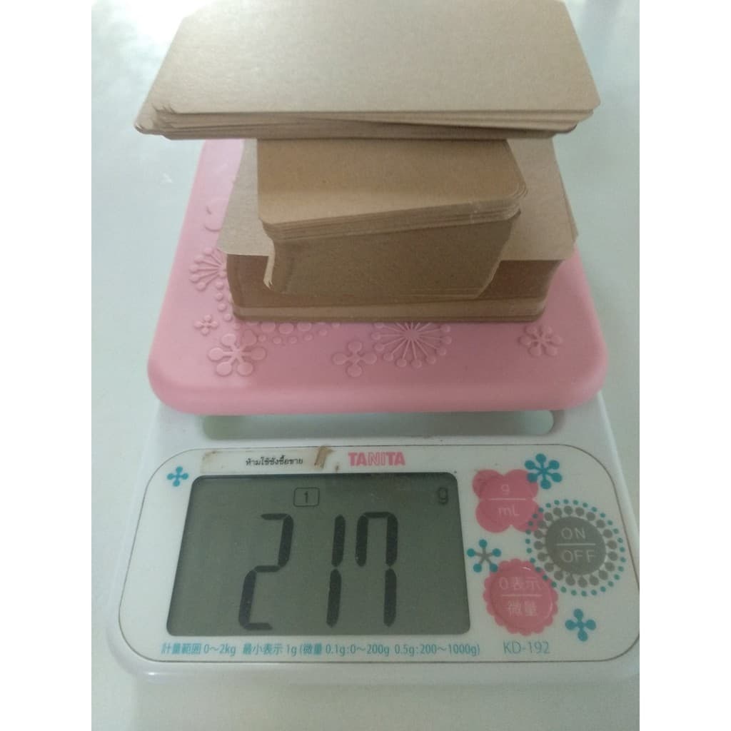 กระดาษนามบัตรตัดสำเร็จ 220 แกรม ขนาด 9x5 cm. กระดาษการ์ดสี กระดาษคราฟท์ DIY รูปที่ 7