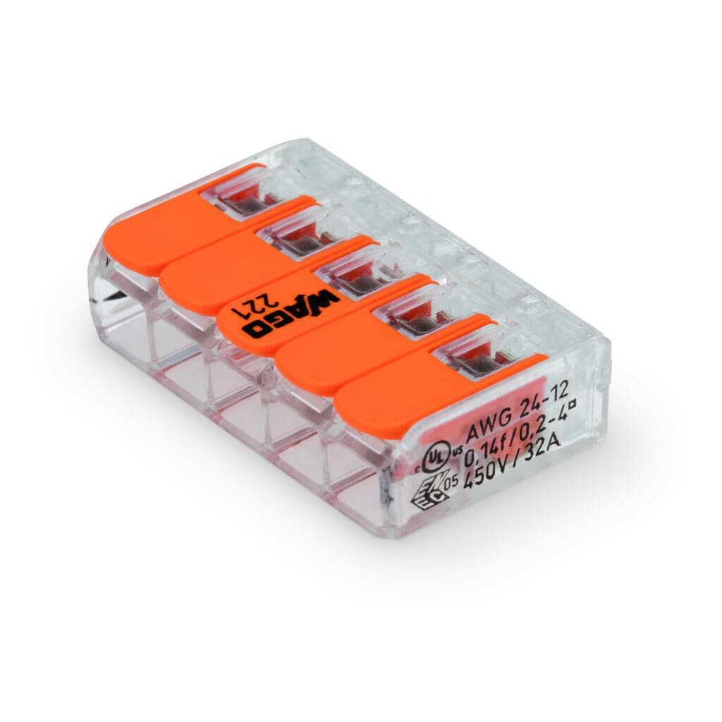 Wago อุปกรณ์เชื่อมสายไฟ Terminal Connecter 5ช่อง 4มม. รูปที่ 4