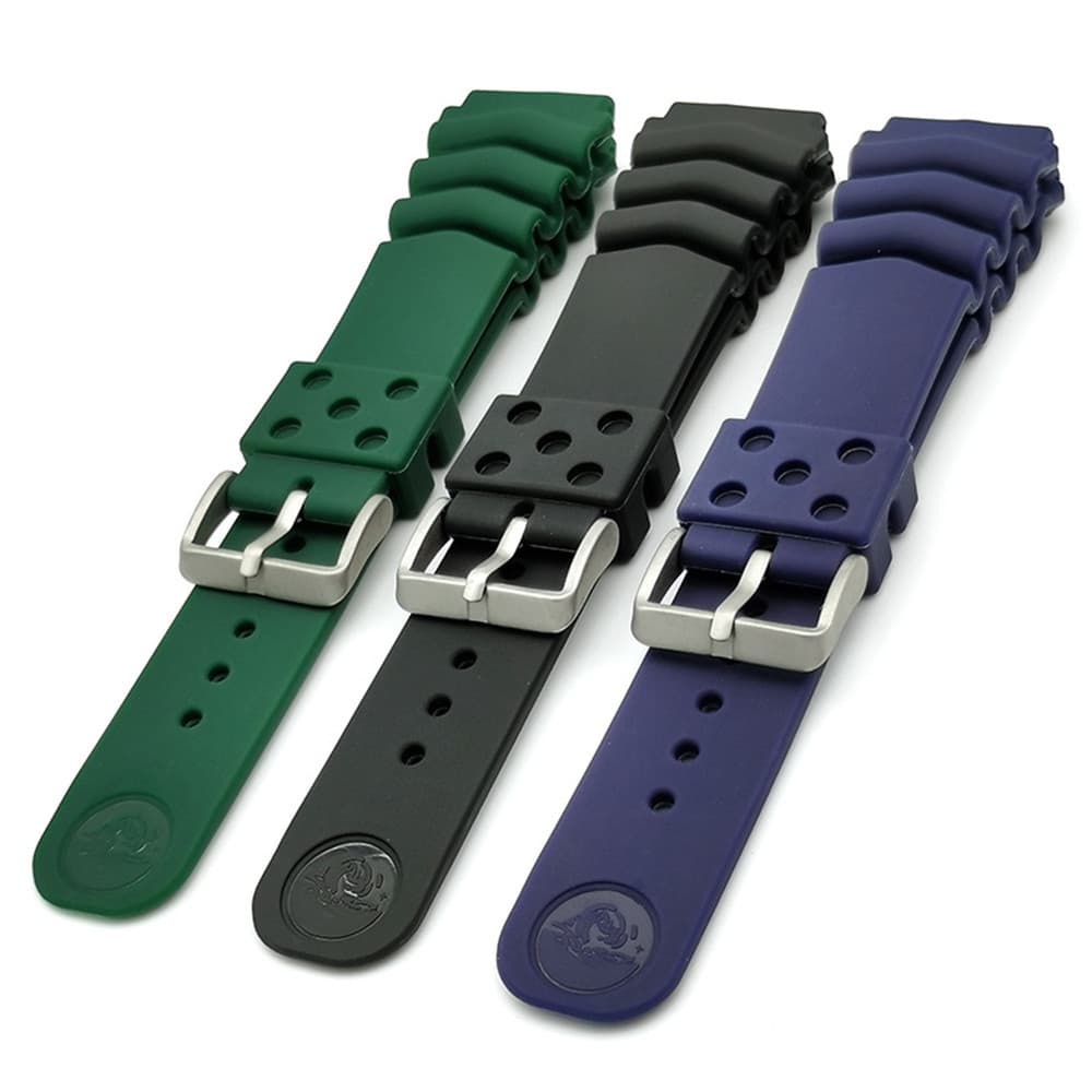 สายนาฬิกาข้อมือซิลิโคน กันน้ํา ขนาด 18 มม. 20 มม. 22 มม. พร้อมโลโก้ สําหรับ Seiko Watch Band เหมาะกับผู้ชาย และผู้หญิง รูปที่ 1