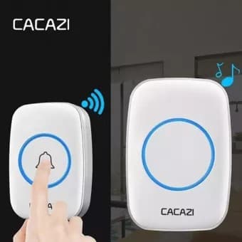 Cacazi ออดไร้สาย ระยะการทำงานสูงสุด 300 เมตรเมโลดี้ที่สดใสเสียงเรียกเข้า 38 เสียงกันน้ำและกันฝุ่น Doorbel รูปที่ 5
