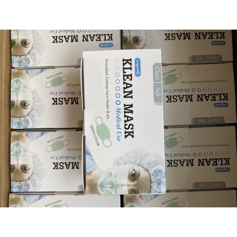 หน้ากากอนามัย ASTM Level3 Klean mask 3ชั้น50ชิ้นต่อกล่อง เกรดการแพทย์ ใช้ในโรงพยาบาล รูปที่ 2