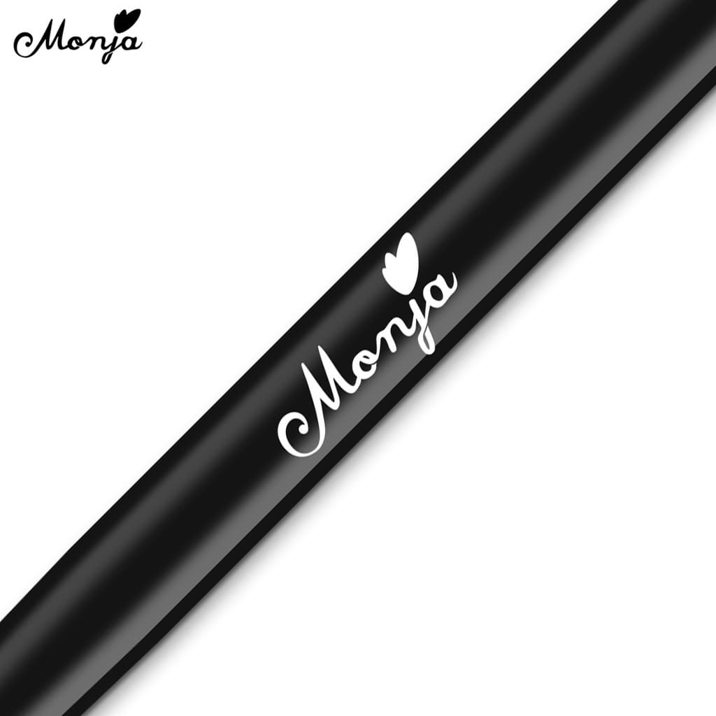 Monja แปรงทาเล็บอะคริลิค ยูวีเจล สีดํา สําหรับตกแต่งเล็บ 1 ชิ้น nail gel polish draw paint brush pen รูปที่ 4