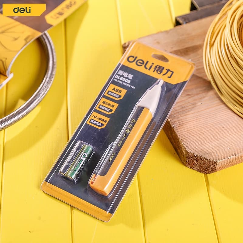 Deli ปากกาวัดไฟ ปากกาเช็คไฟ ปากกาทดสอบไฟฟ้า 1000V แบบไม่สัมผัส Non-Contact มีเสียงแจ้งเตือน Voltage Tester รูปที่ 3