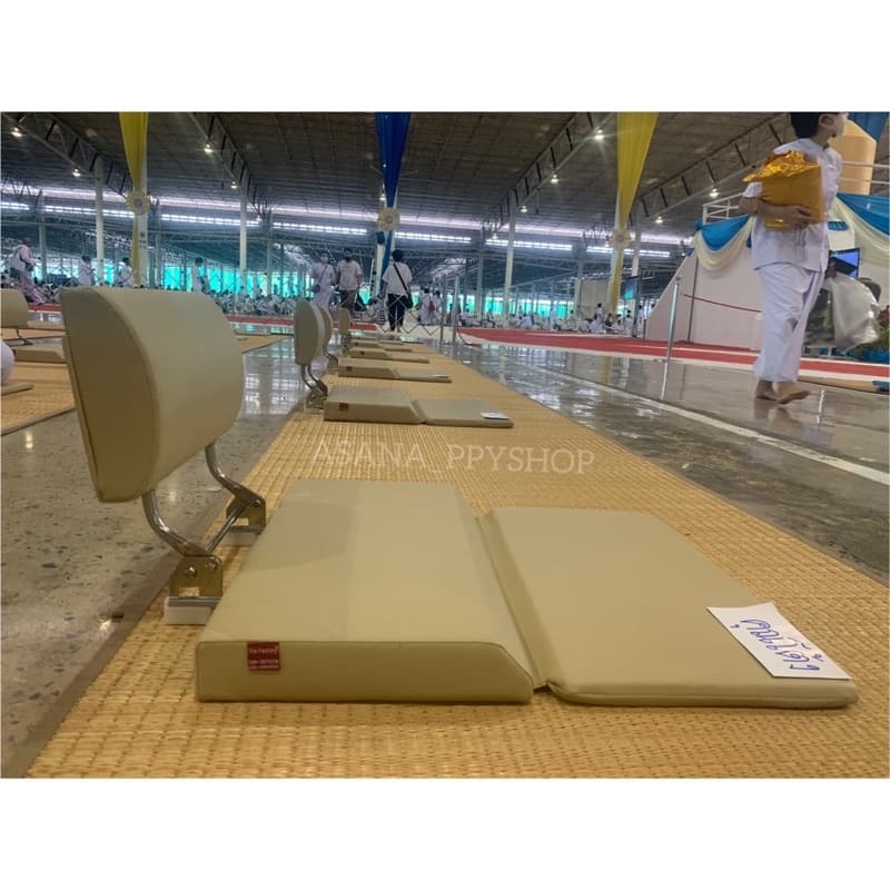 อาสนะพิง เบาะนั่งสมาธิ อาสนะพนักพิง asana factory อาสนะสองระดับ meditation chair รูปที่ 7