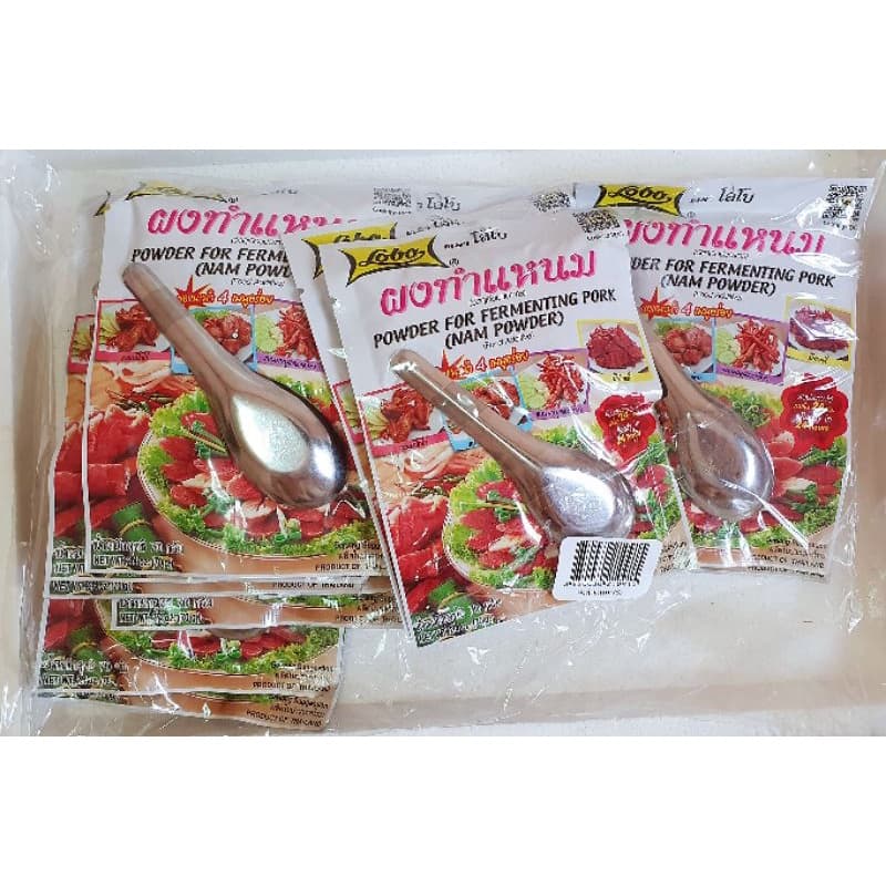 ผงทำเเหนม ผงเเหนม ตราโลโบ้ จำหน่ายยกห่อ ขนาด70กรัม×12ซอง สินค้าใหม่ Exp.06/2027 รูปที่ 1