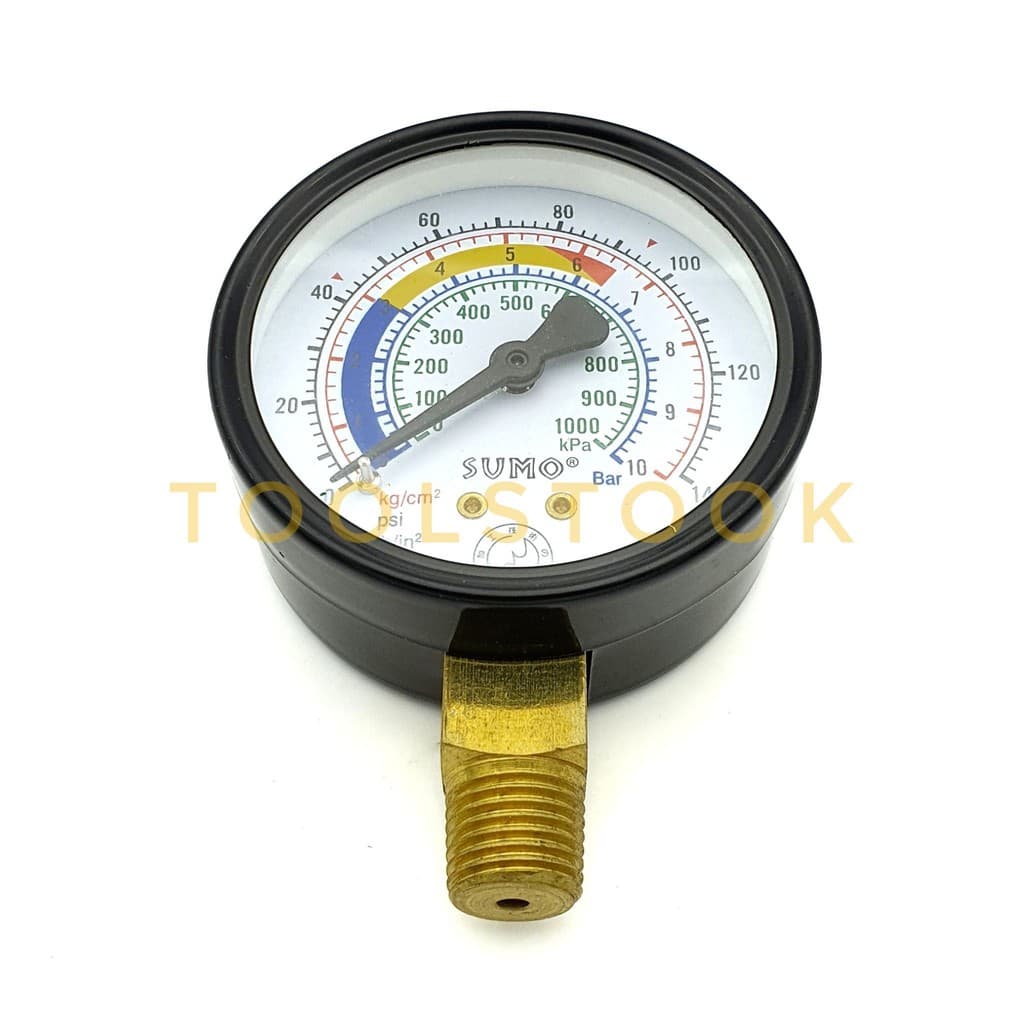 เกจ์วัดแรงดัน Pressure Gauge เกจวัดแรงดัน แบบแห้ง เกลียวออกล่าง 63mm.x1/4" sumo รูปที่ 5